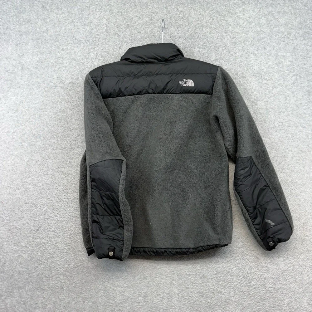 North Face Denali Fleece 550 Puffer Hybrid Jacket Boys Large 14-16 Down Black